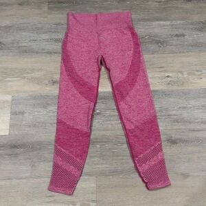 Victoria's Secret PINK Seamless Leggings‎ Pink Marl Mesh High Waist Yoga Pants S